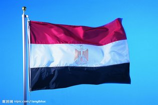 埃及国旗旗面自上而下由红白黑三个平行相等的