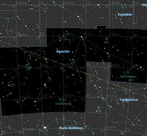 宝瓶座η流星雨(eta+aquarids)是与哈雷彗星有