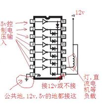 uln2003芯片引脚介绍